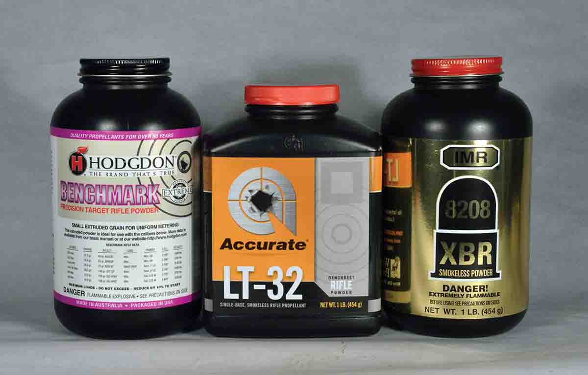 Several powders proved suitable for the .24 Nosler.